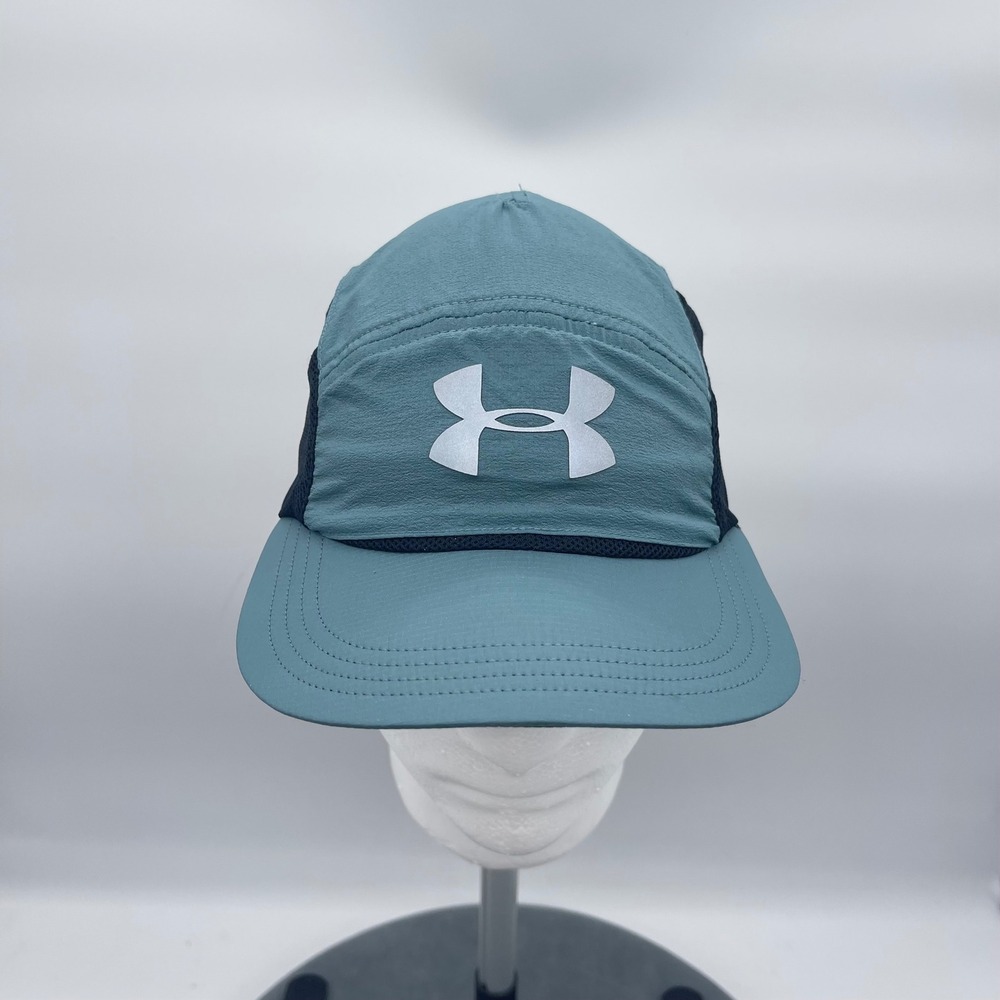 Under Armour 1351464 OSFA Blue Run Dash Cap Iso-Chill Mesh Reflective Strapback - Picture 5 of 10